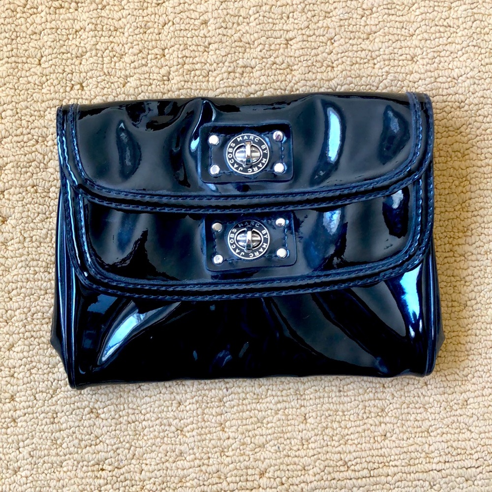 Marc Jacobs Patent Black Clutch Bag